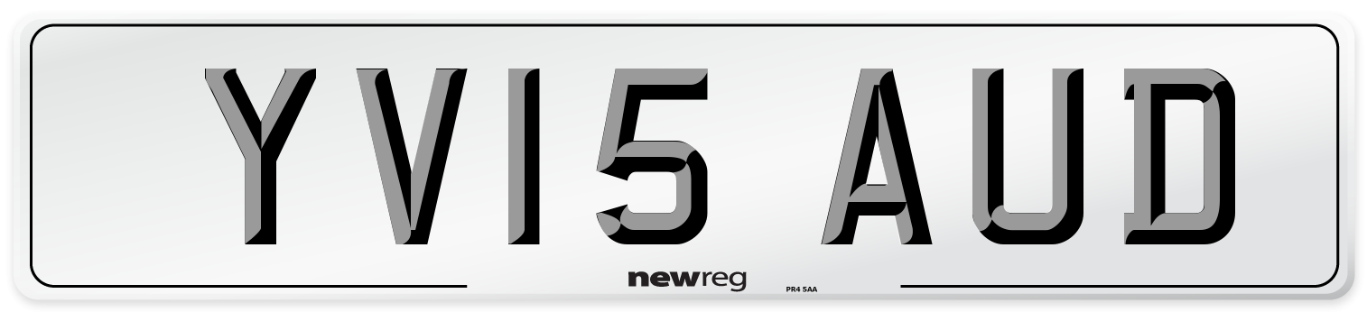 YV15 AUD Number Plate from New Reg